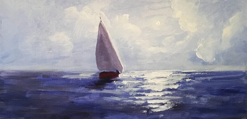 Akrylmålning Solo av Giulianno Delgado