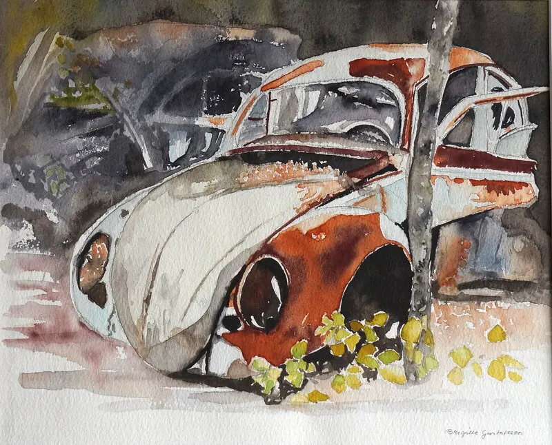 Akvarell Bubblan av Brigitte Gustafsson