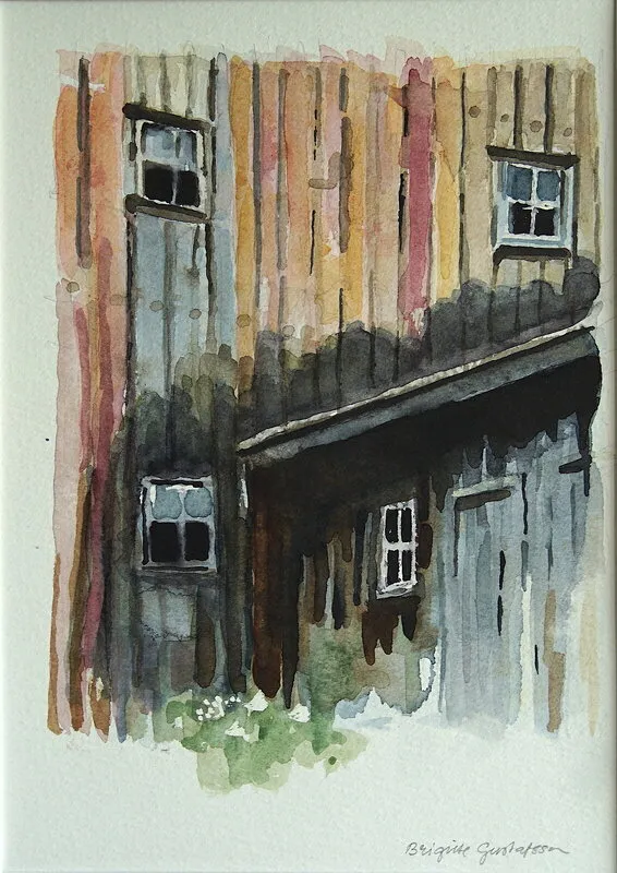 Akvarell av Brigitte Gustafsson