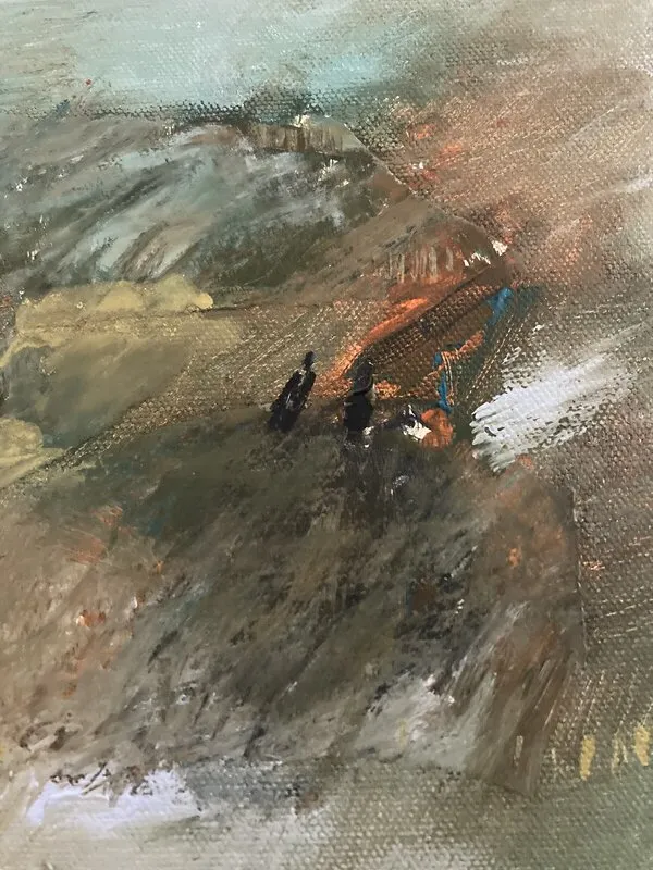 Akrylmålning Vi två av Marianne Björn