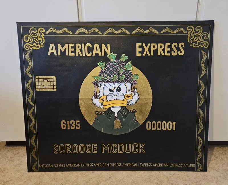 Akrylmålning Scrooge mcduck av Dilsaad Akyüz
