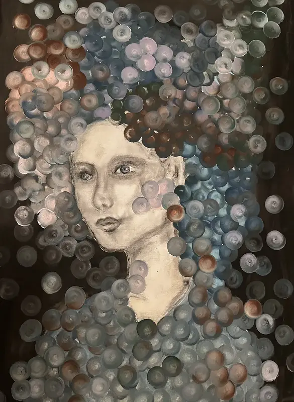 Akrylmålning Klara av Emma Lindström