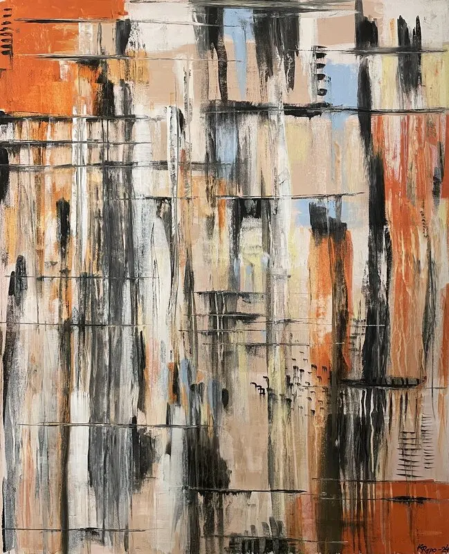 Akrylmålning UT 4 av Kati Repo