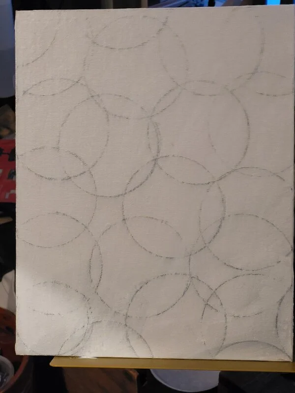 Akrylmålning Bubbles av Curt Andersson