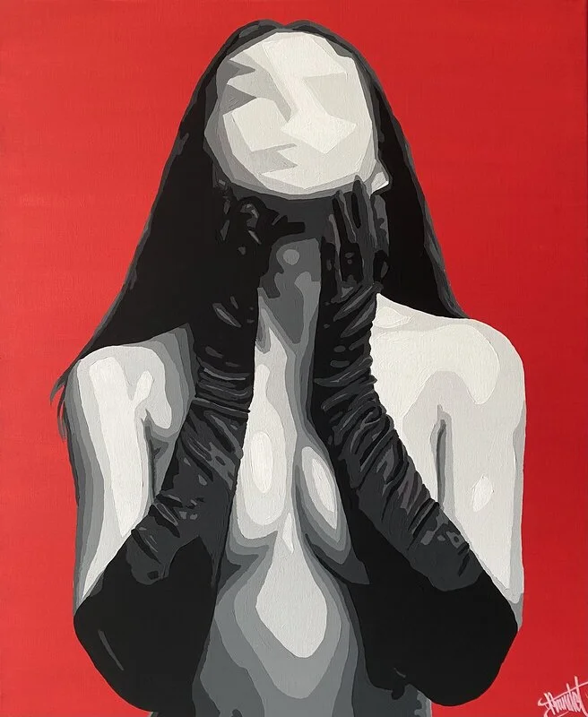 Akrylmålning Maskerad av Christian Prändel