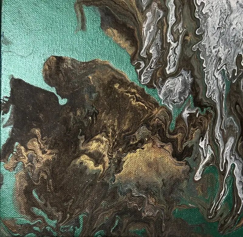 Akrylmålning Highland av Renate Irén