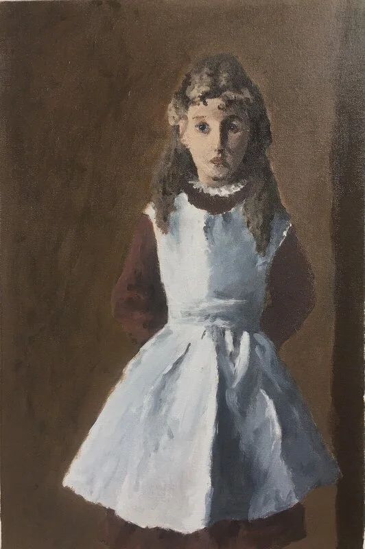 Akrylmålning Studie efter John Singer Sargent av Kevin Parnebrant