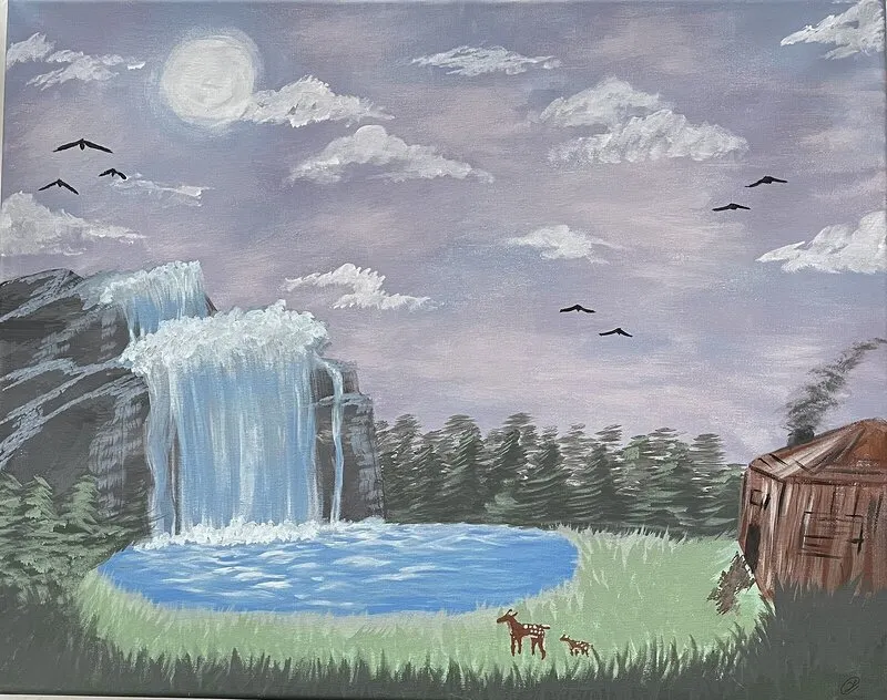 Akrylmålning Nature av Wanted Paintings