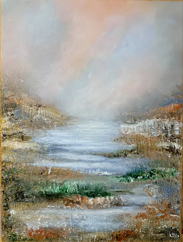 Akrylmålning Längtan av Kristin Berglund Goode