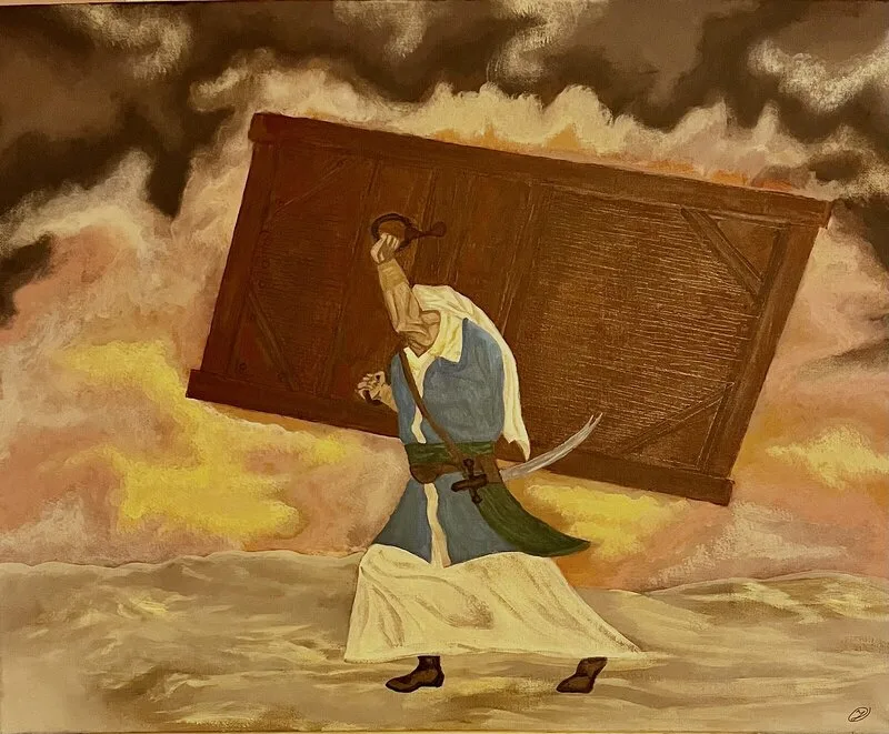 Akrylmålning History av Wanted Paintings