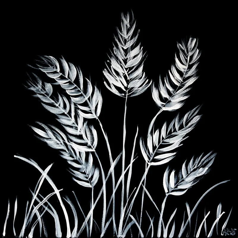 Akrylmålning Vildgräs av Annika Rundcrantz