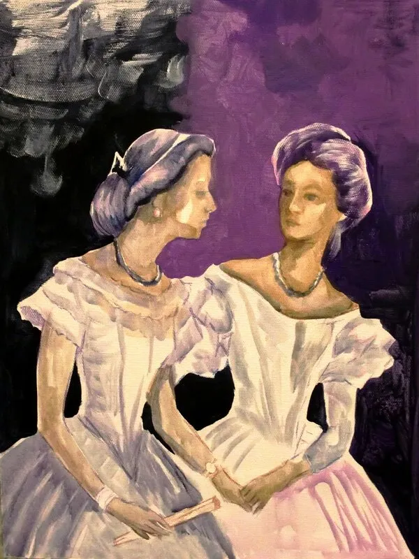 Akrylmålning Protect itself av Daniel Vandinja