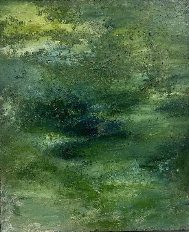 Oljemålning In The Greens av Maria Hamberg