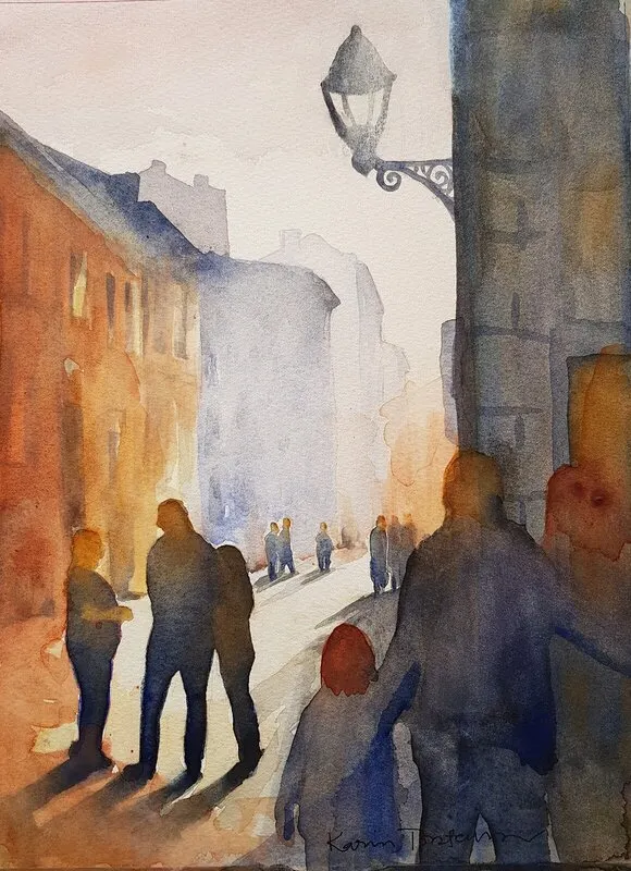 Akvarell av Karin Torstensson