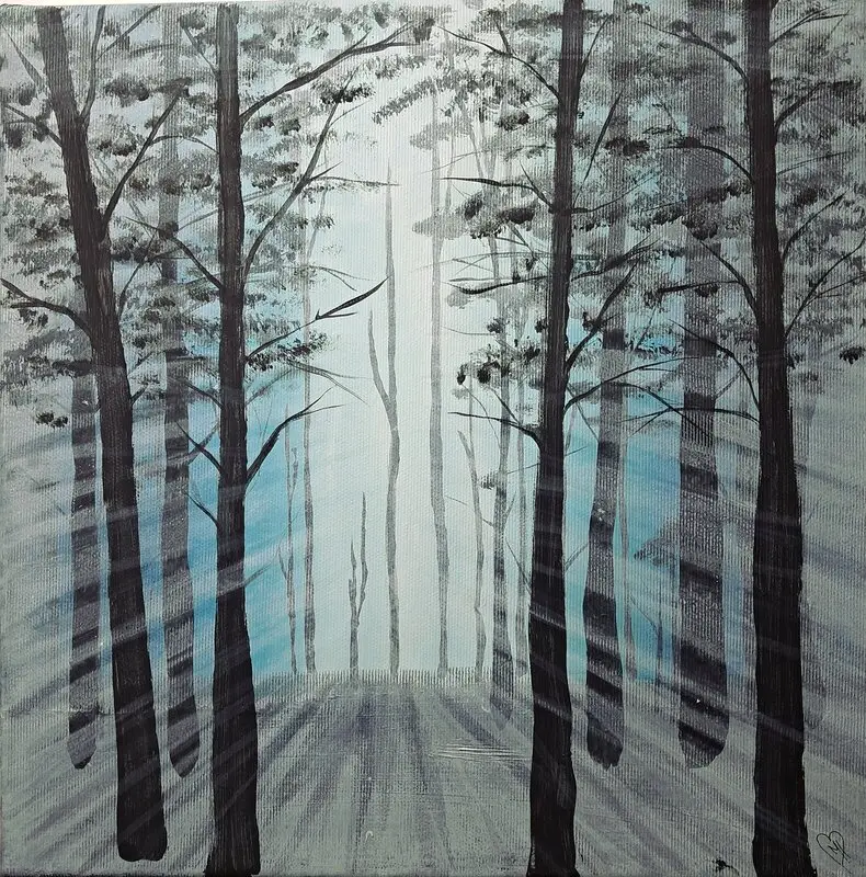 Akrylmålning av Maria Hofmann