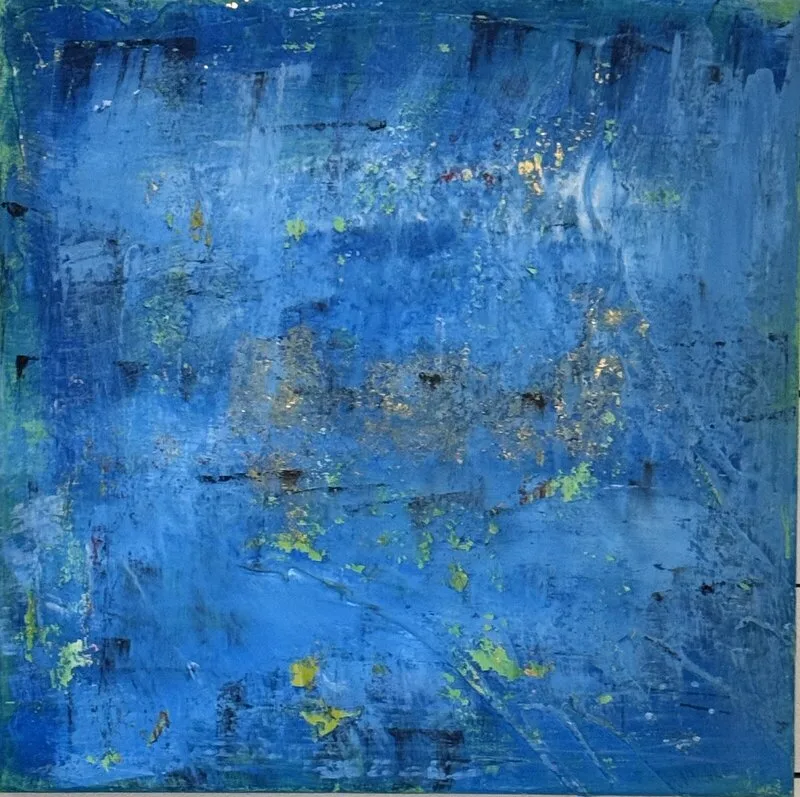 Akrylmålning Blå av CARINA GLANTZBERG