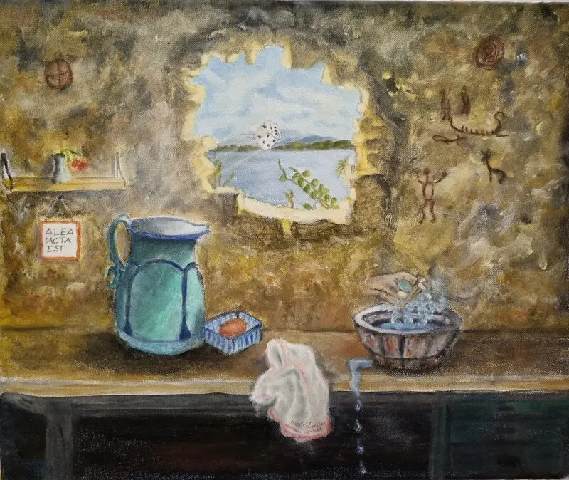 Oljemålning av Marie Larsson