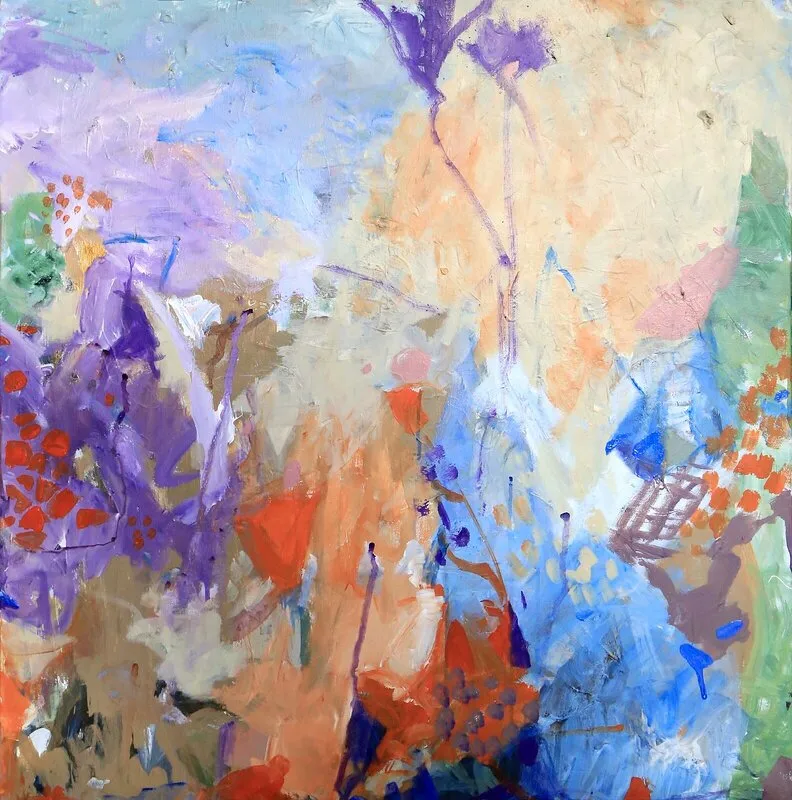 Akrylmålning Heaven takes you home av Emma Malm