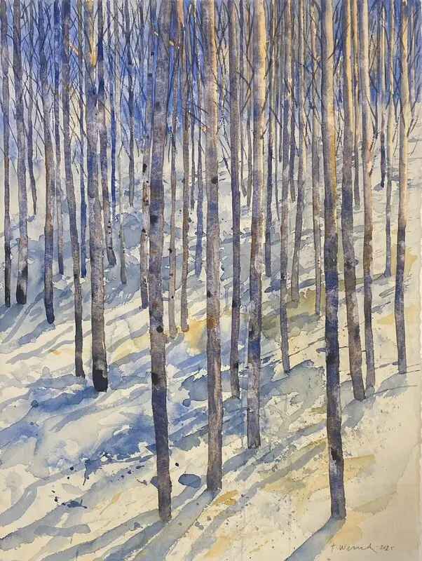 Akvarell Vinter av Tord Wennerblom
