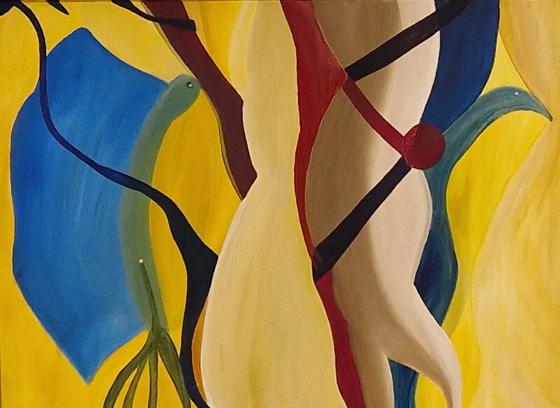 Oljemålning The Shady Business of Martin the Veasel av Barry W King och Elisabeth Lindberg