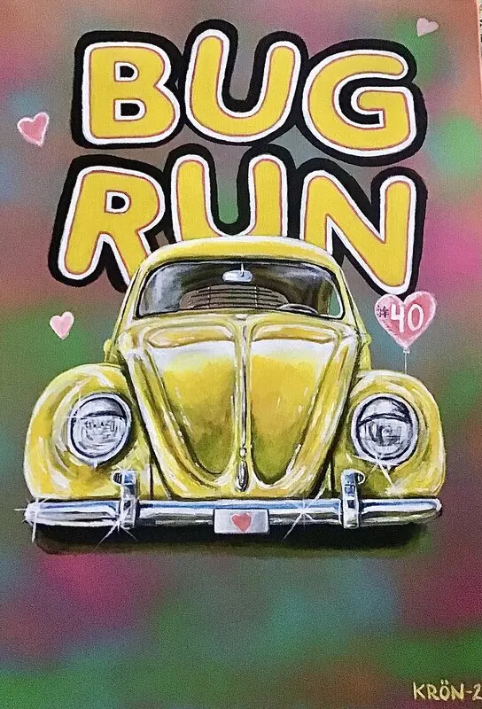 Akrylmålning Bug Run av Daniel Krön