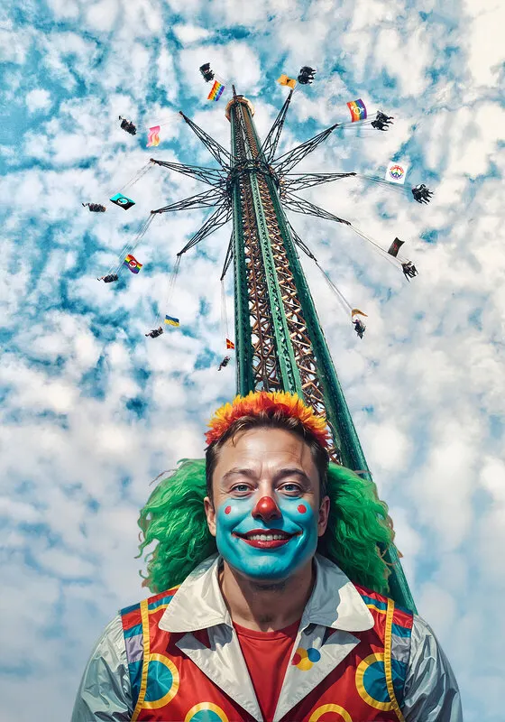 In Musk's Tivoli, Elon is the Clown av Jörgen Thornberg