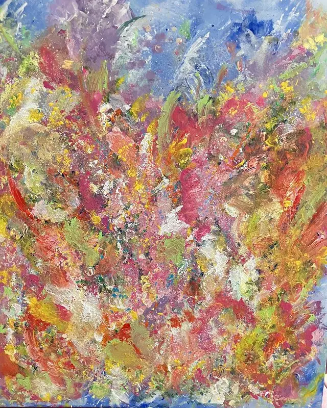 Akrylmålning Glöd av Anitas Art/Anita Nyberg