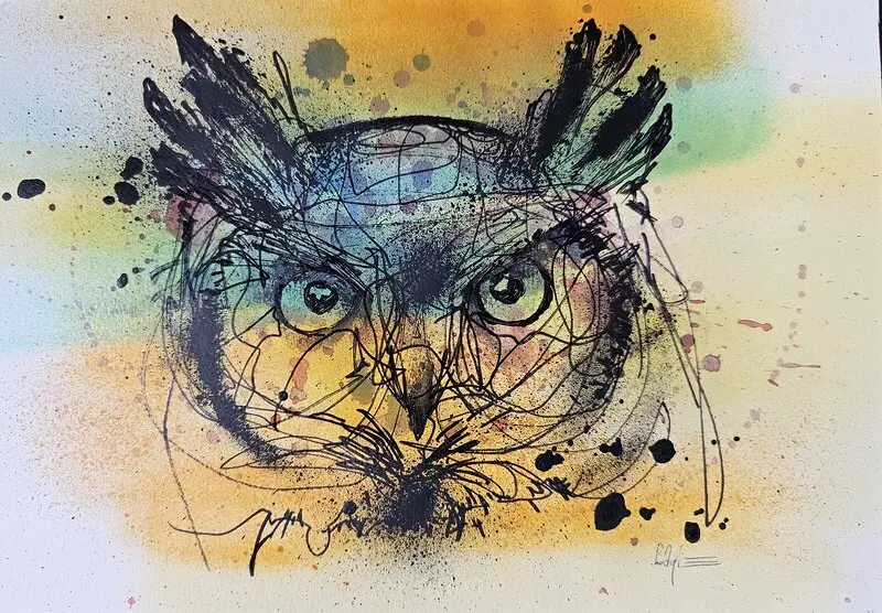 Uggla i ockra av Christofer "Sagie" Siwertz-Svedjeby