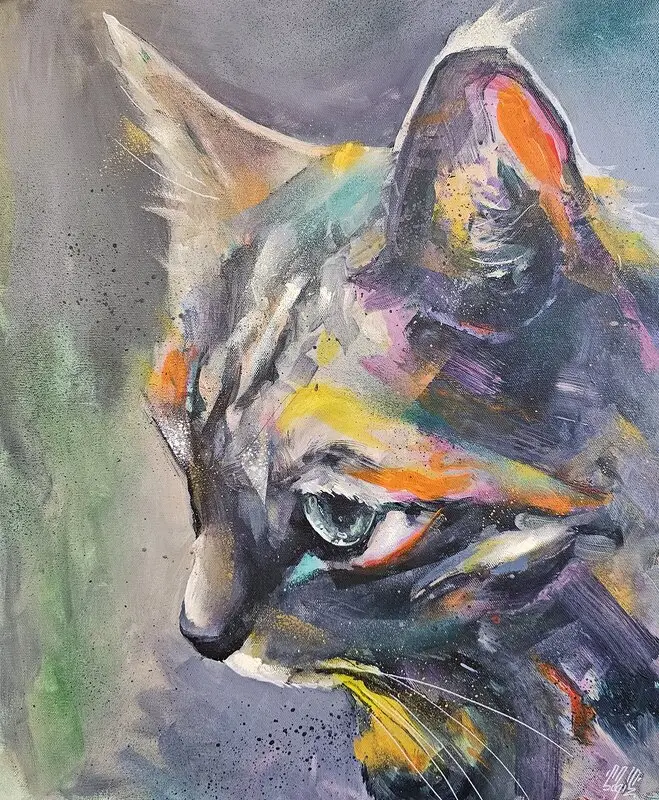 Abstract cat 5 av Christofer "Sagie" Siwertz-Svedjeby