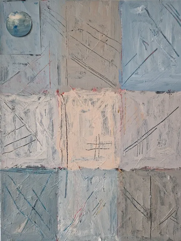 Akrylmålning Moddig morgon av Anna-Lena Moberg