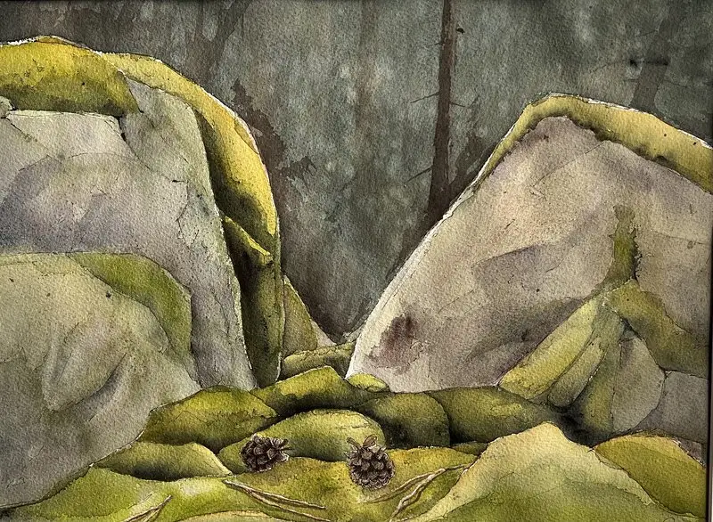 Akvarell av Mia Uhlander