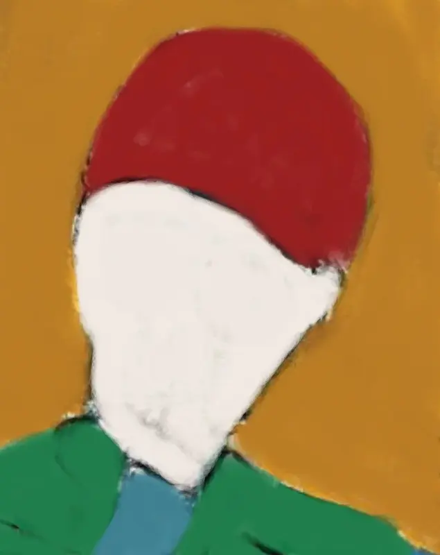 MAN WITH HAT av Karsten Møller