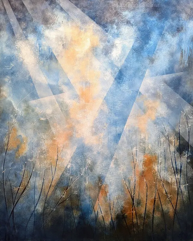 Akrylmålning Breathe av Tutta Domenstam