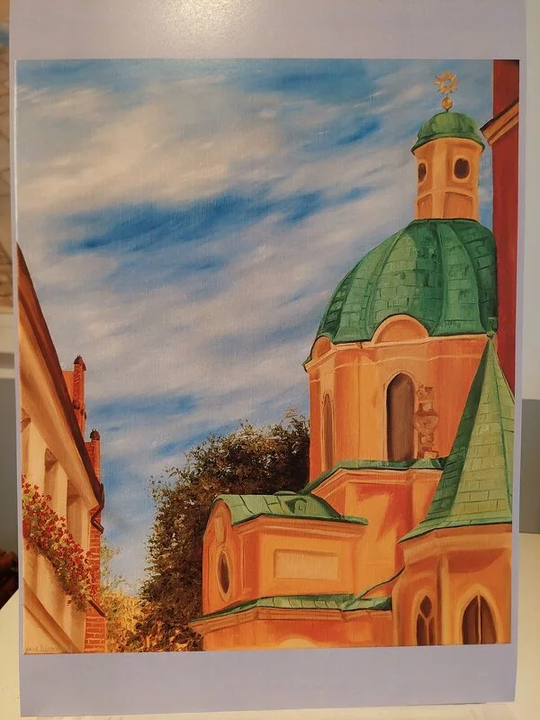 Wroclaw cathedral print av Nova Blomberg