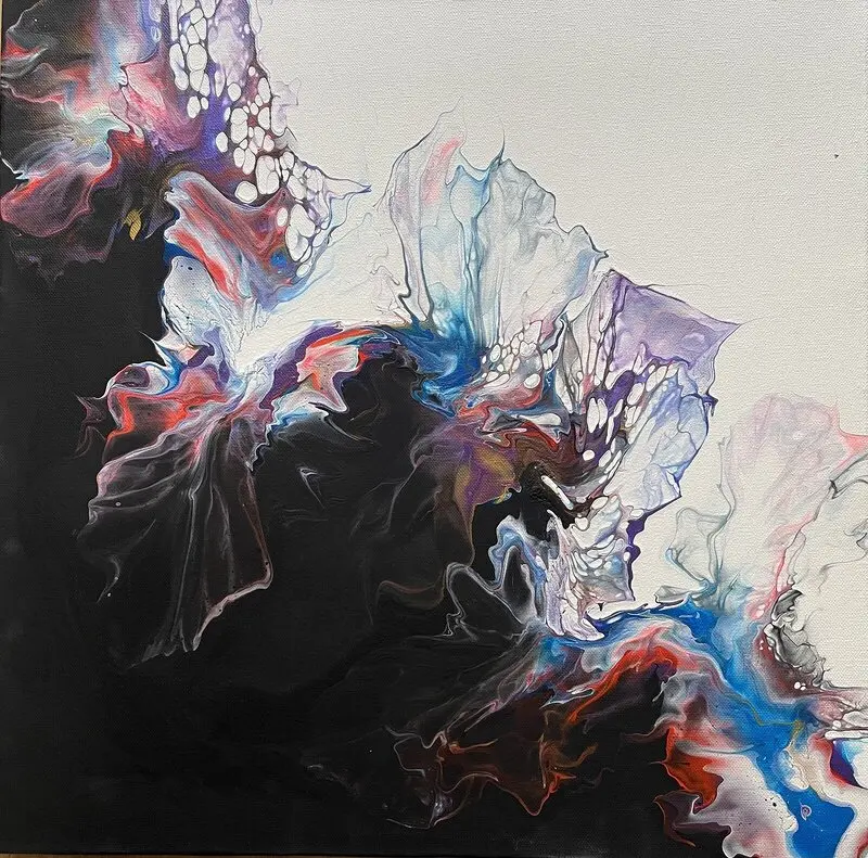 Akrylmålning av Margareta Stark