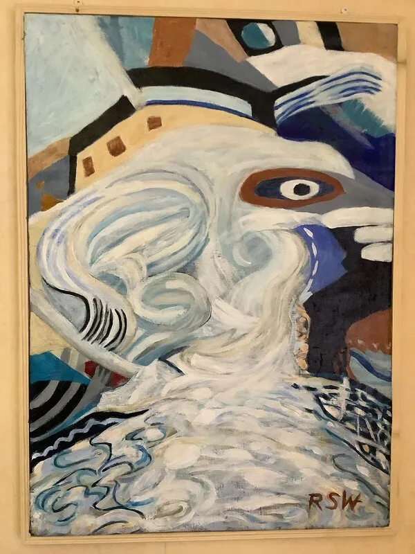 Akrylmålning Tolpagorni av Rose Marie Westerlund