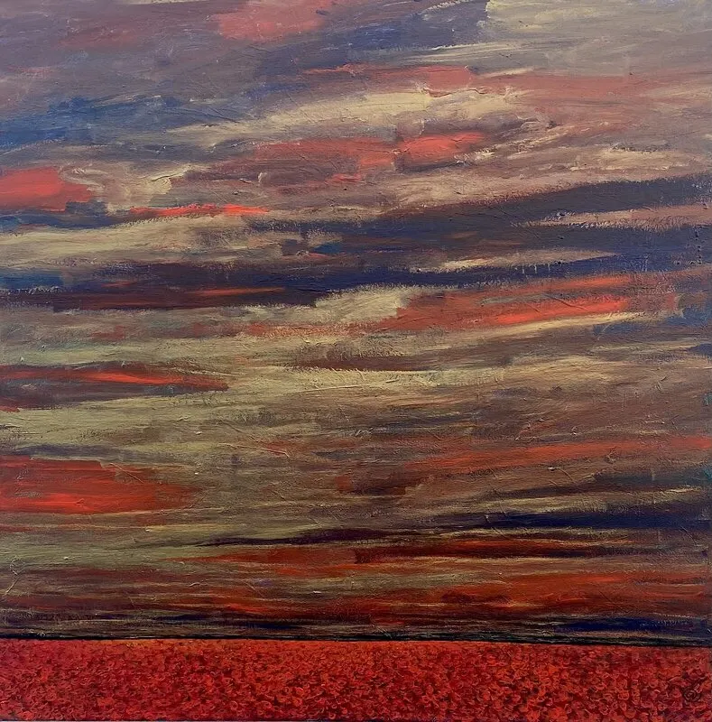 Akrylmålning Evening Echoes av Annette Landin