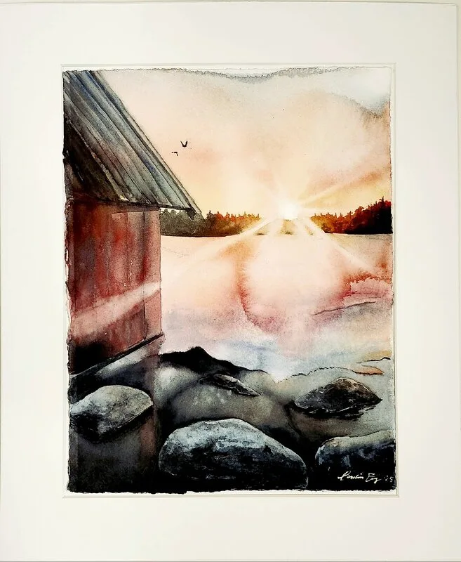 Akvarell Edges av Caroline Eng