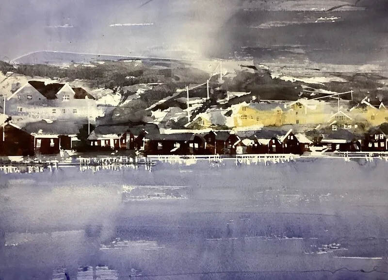 Akvarell av Kent Malmberg