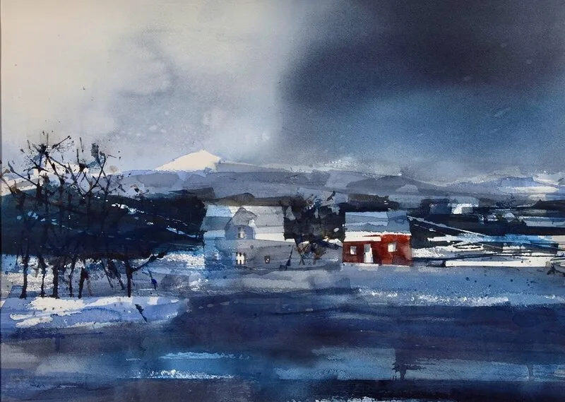 Akvarell av Kent Malmberg