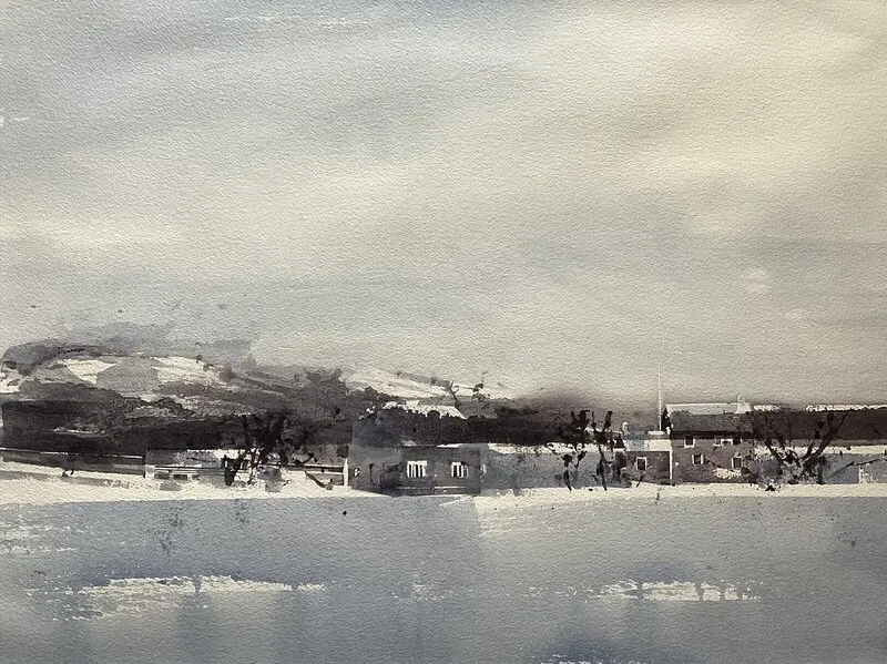 Akvarell av Kent Malmberg