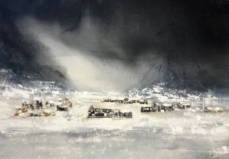 Akvarell av Kent Malmberg