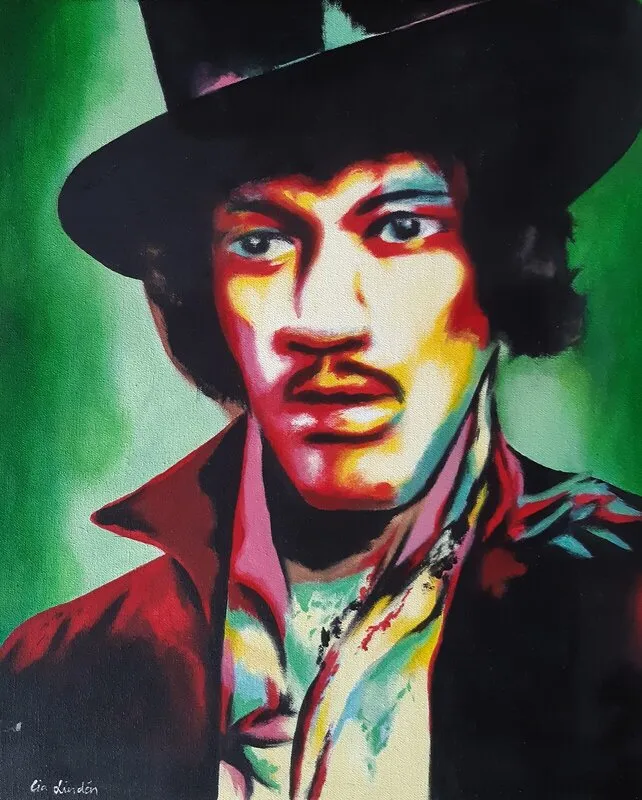 Akrylmålning Just a little bit of daydream here and there av Cia Lindén