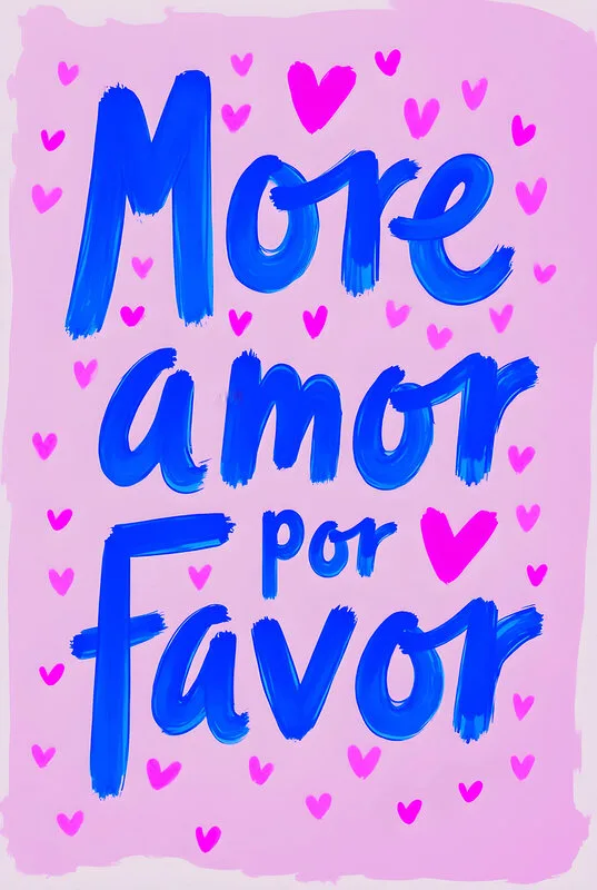More amor por favor - poster/print/canvastryck av Kenneth Svensson
