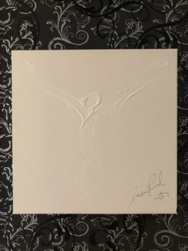 Akrylmålning White Angel av Regina Lund