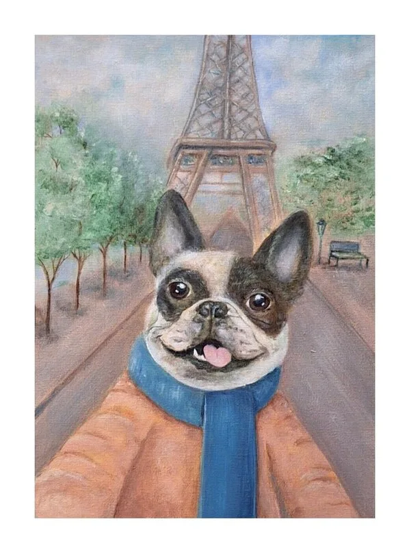 En selfie i Paris av Katrin Derholm