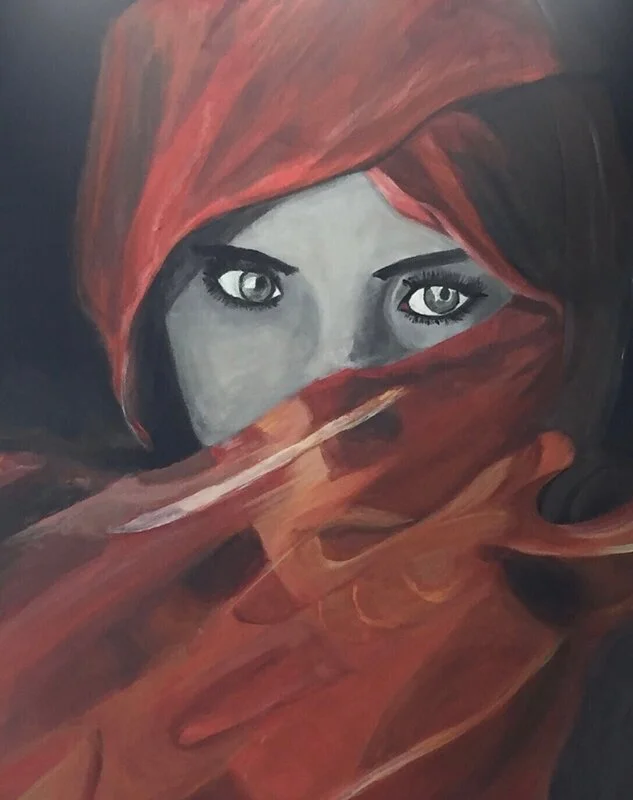 Akrylmålning Mysterious av Tarja Elisabet Vulto