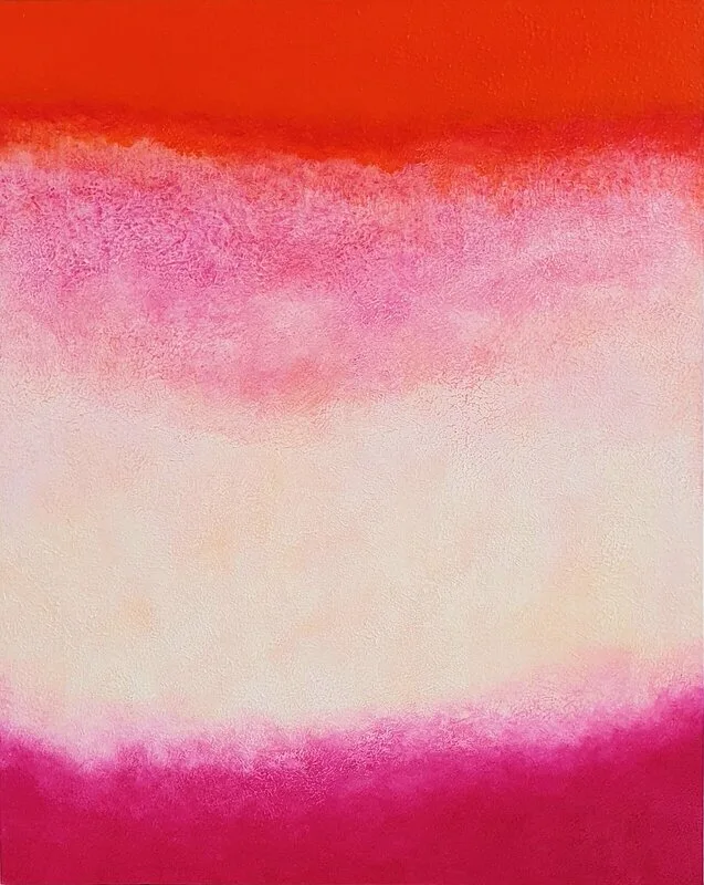 Akrylmålning POETRY KNOWS OF NO RULES av L. Saskia Miranda Sandbacka