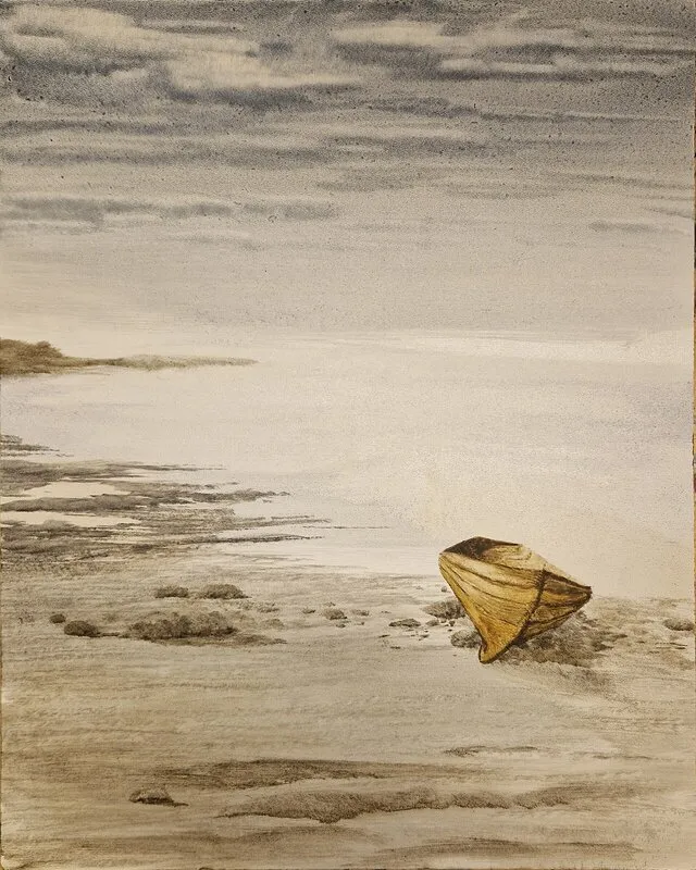 Akrylmålning Eka av Daniel Thelin