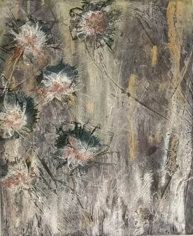 Akrylmålning Our own control av Marilyn Miller